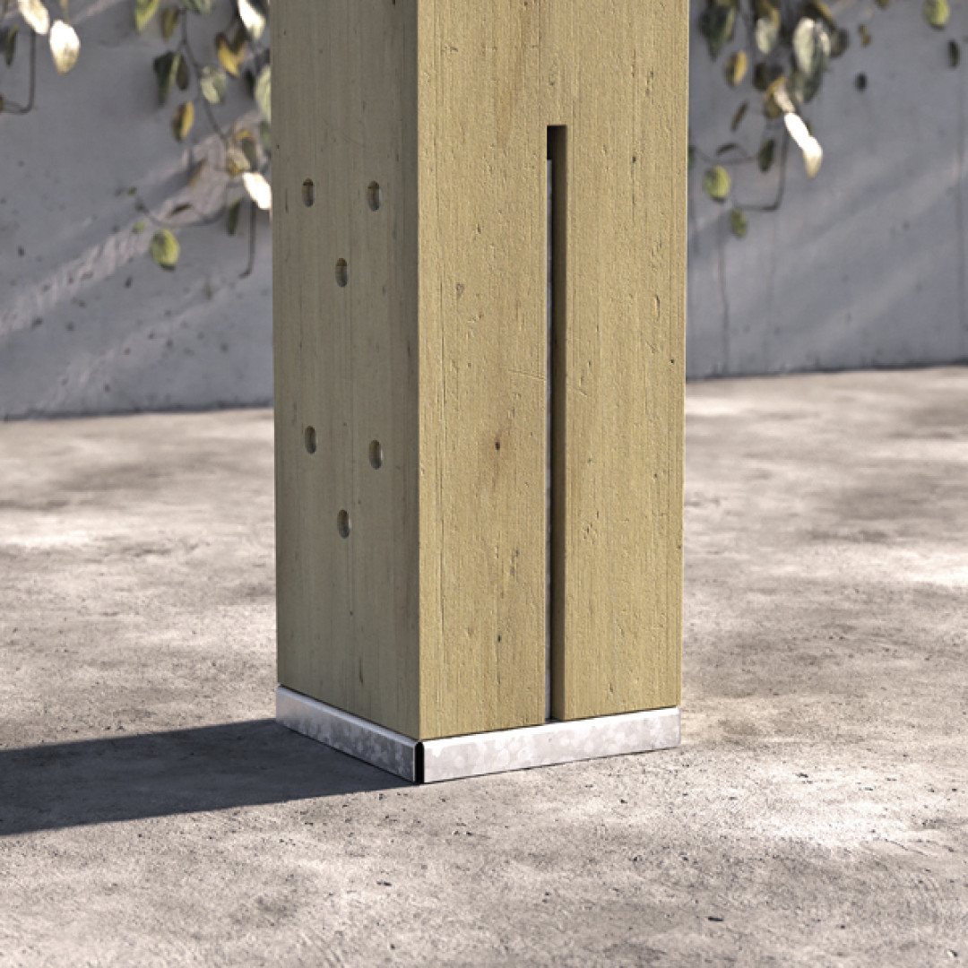 Suporte Pilar Oculto "T"