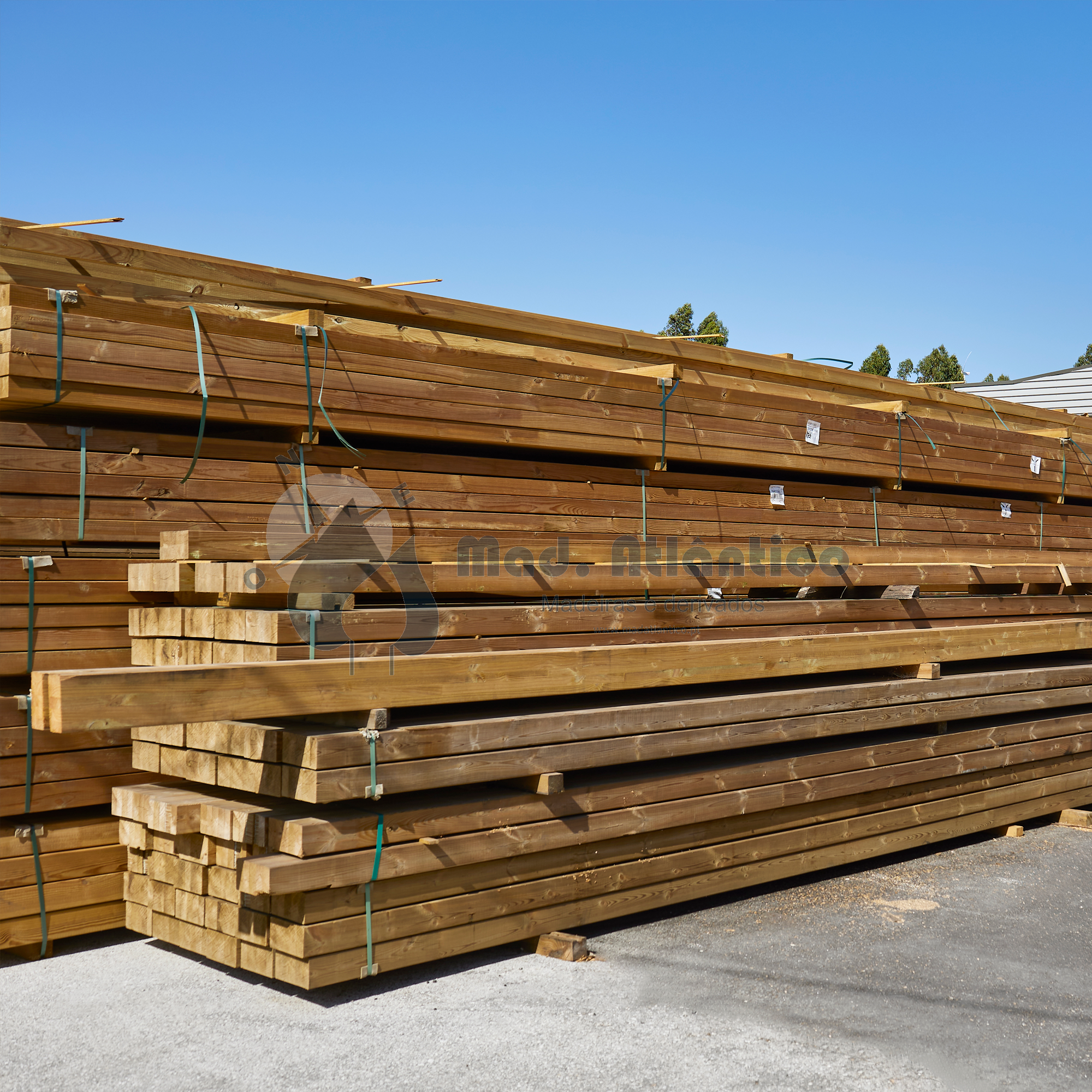 Viga Casquinha Vermelha Tratada Aparelhado – 100 x 100 mm  2,25 m | 4,5 m | 6 m