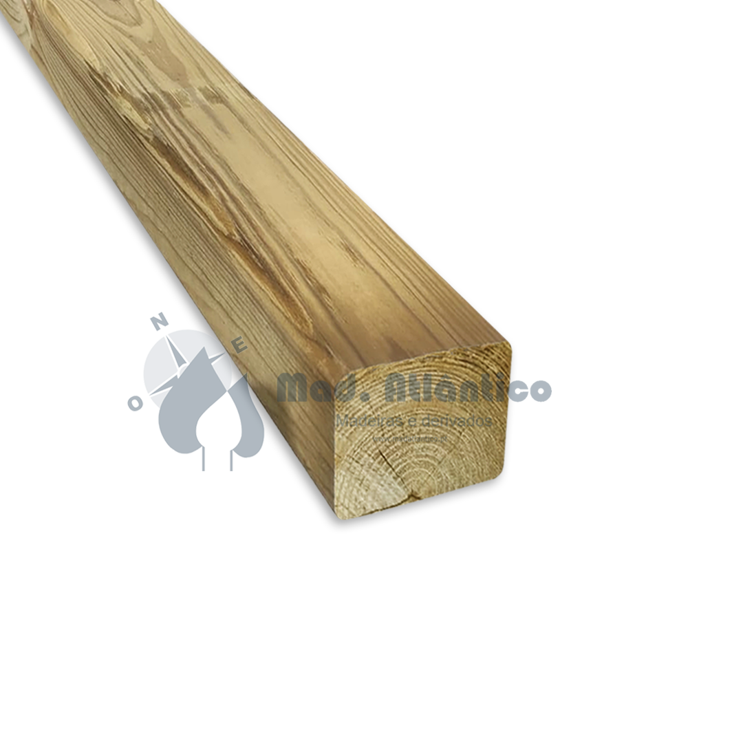 Viga Casquinha Vermelha Tratada Aparelhado – 100 x 100 mm  2,25 m | 4,5 m | 6 m