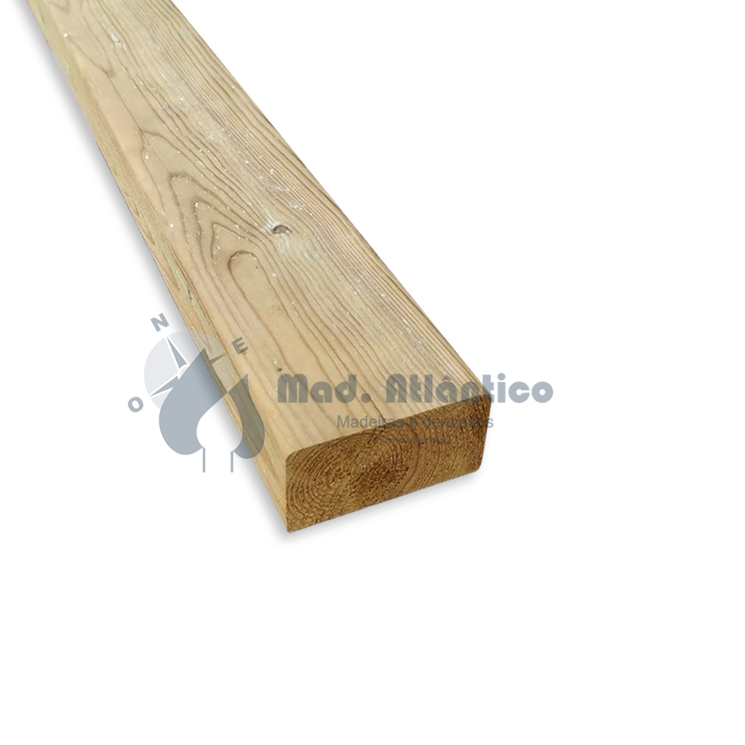 Viga Casquinha Vermelha Tratada Aparelhada 100x50mm