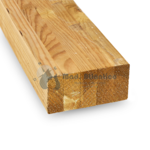 Vigas de Casquinha Vermelha Lamelada Tratada GL24 100x80mm