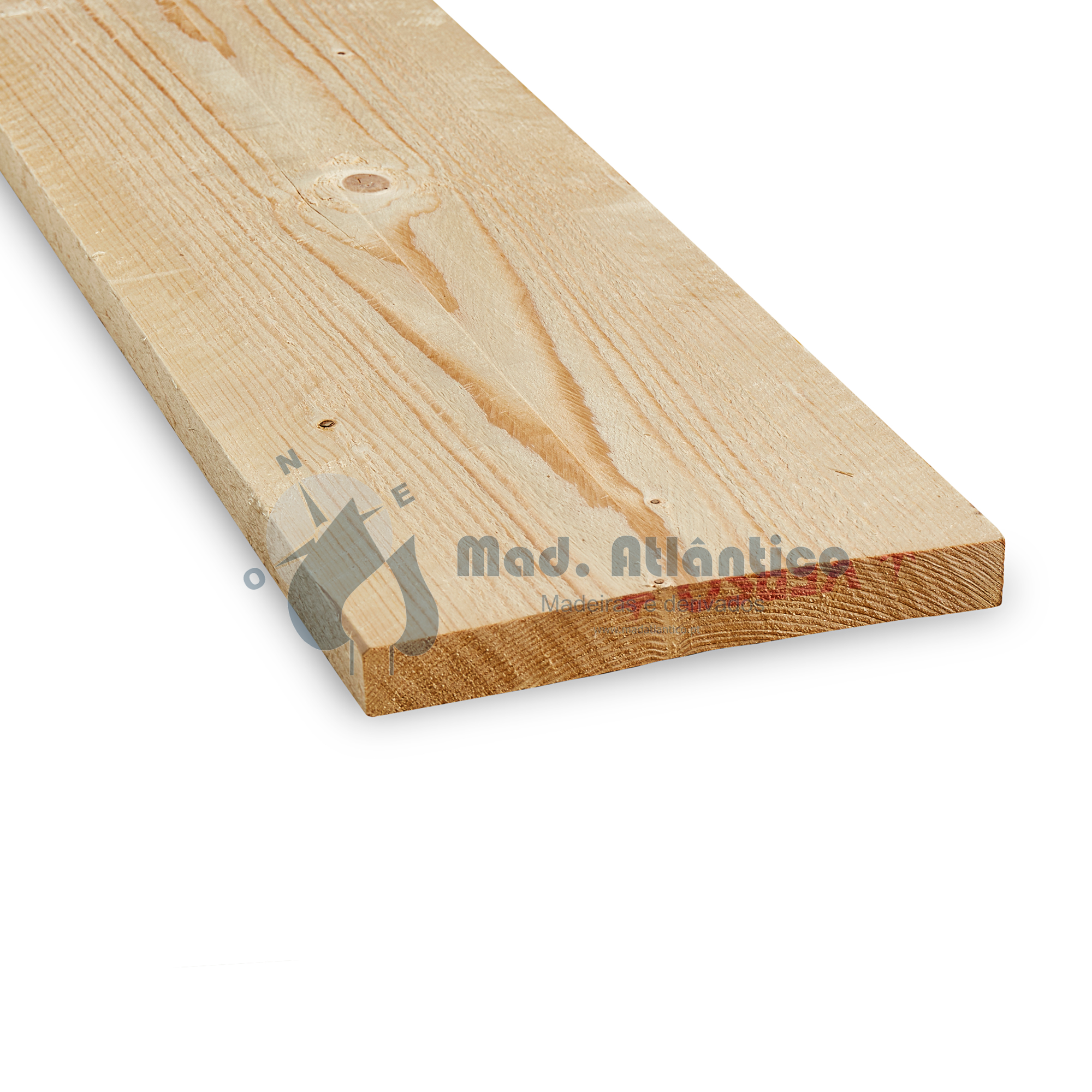 Tábua de Casquinha Branca SF Seca 4800 x 225 x 25mm