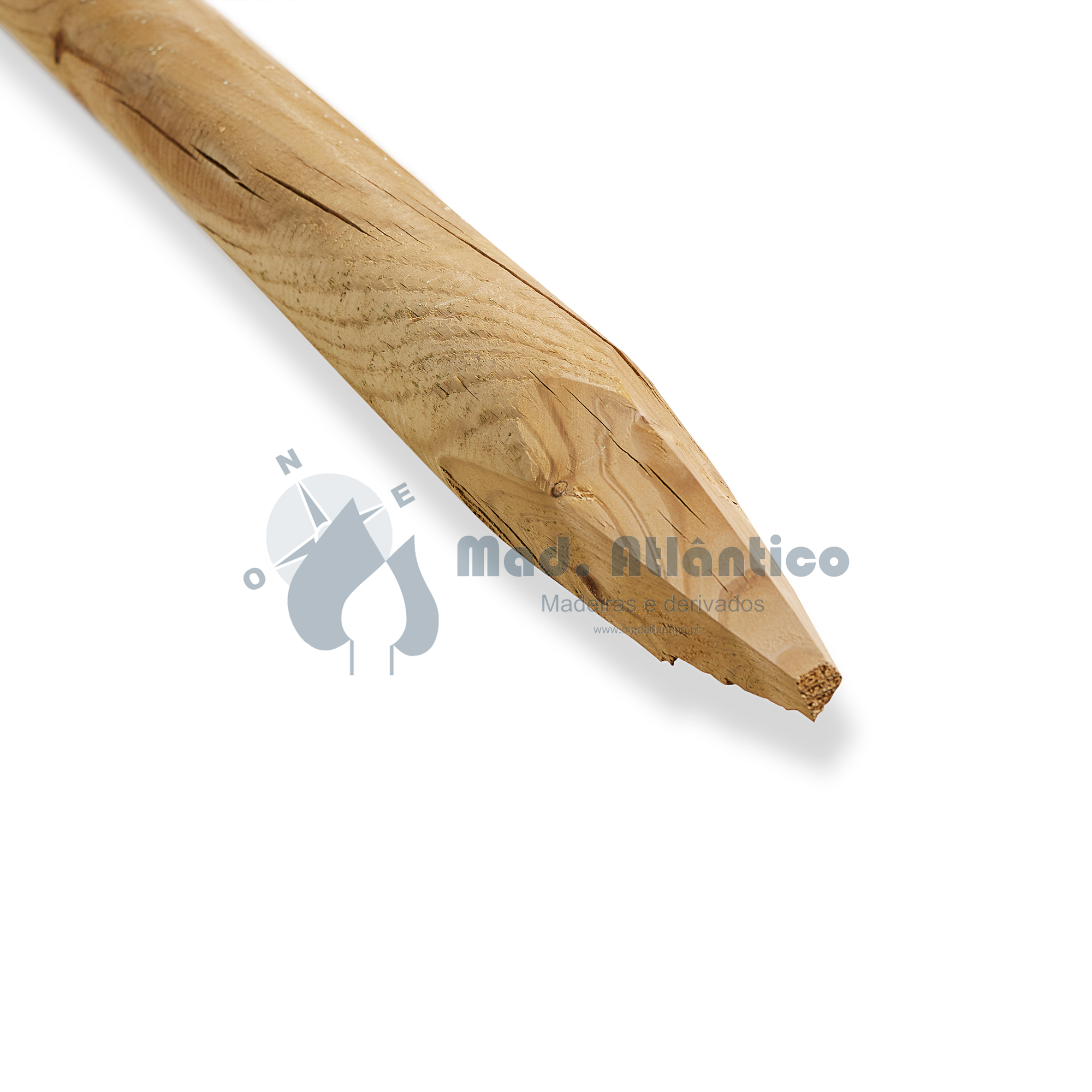 Pau torneado com bico C4 2500/3000 x 80mm