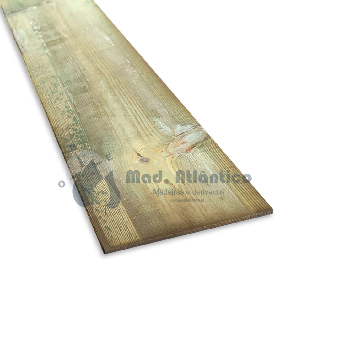 Tábua Pinho Tosco Tapa Po Tratado 2600 x 200 x 13mm