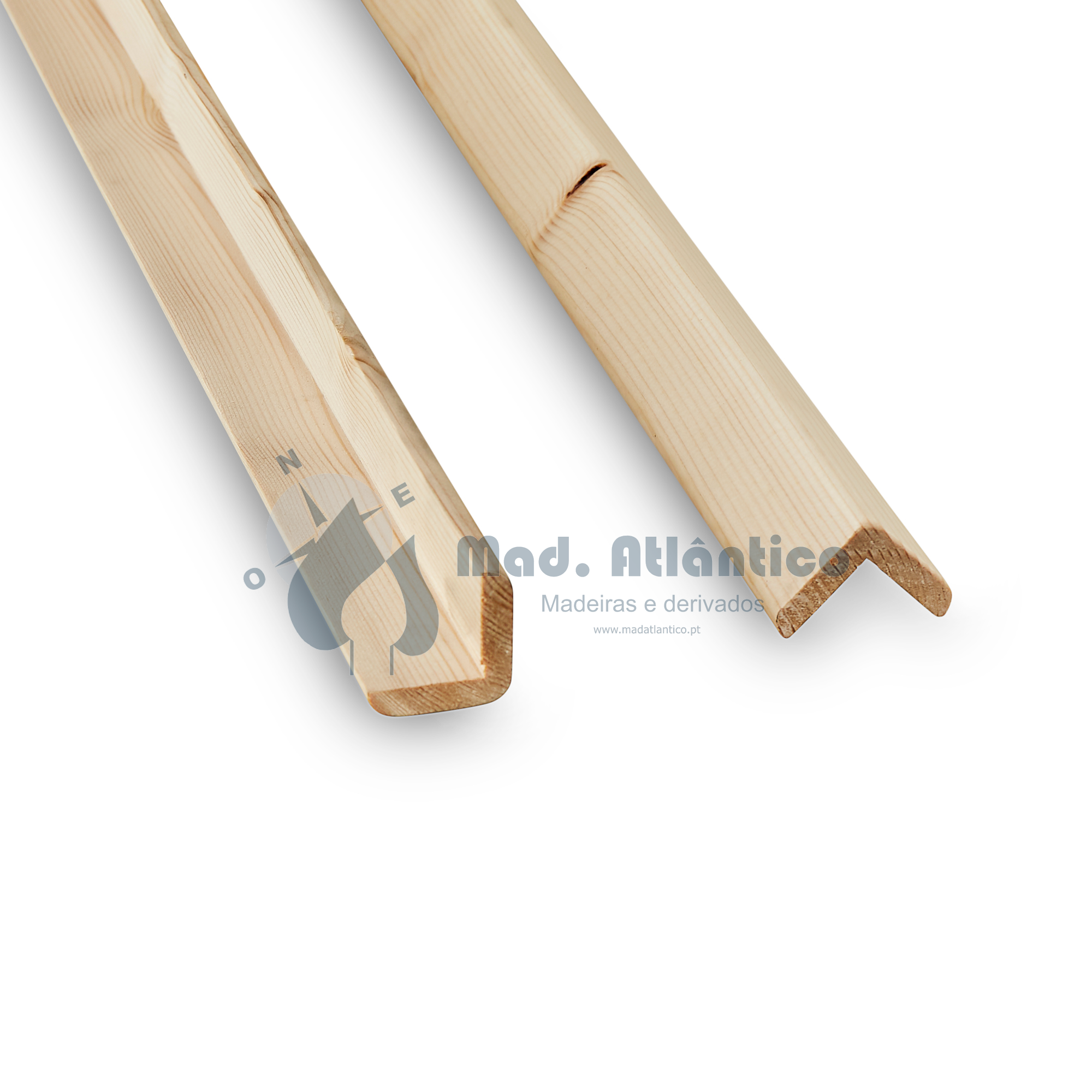 Cantoneira Verniz Natural 34x34