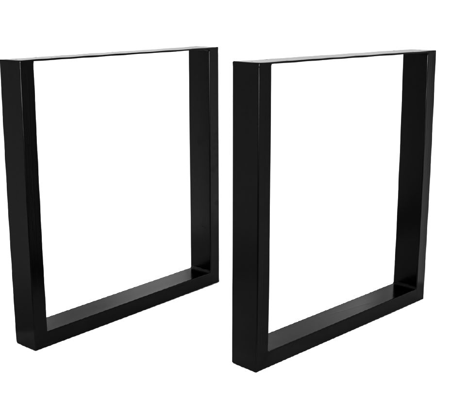 Pernas Mesa Premium Preto Matte - Quadrado 60cm