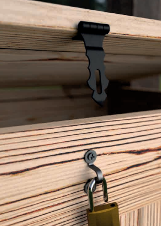 Fecho para Porta Decorativo 125mm Negro