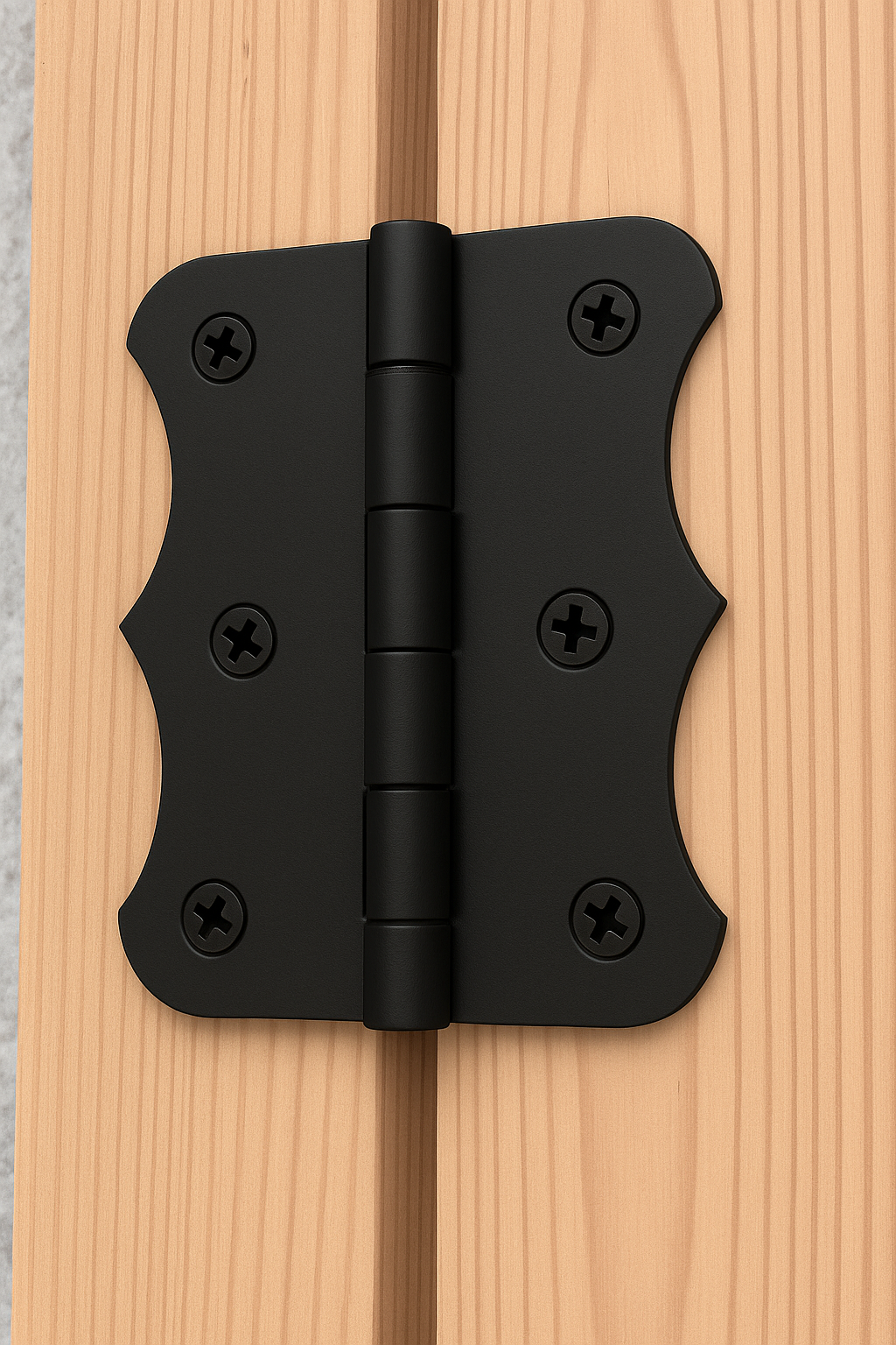 Dobradiça Decorativa Negro 70x51x1,5mm