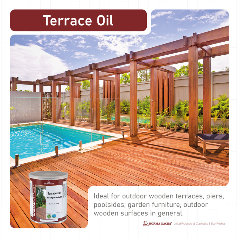 Borma Terrace Oil HD – Óleo Especial para Madeira Externa
