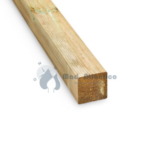 Barrote Casquinha Vermelha Tratado Aparelhado S4S – 3000 x 70 x 45 mm