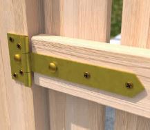 Dobradiça de Porta Amarelo