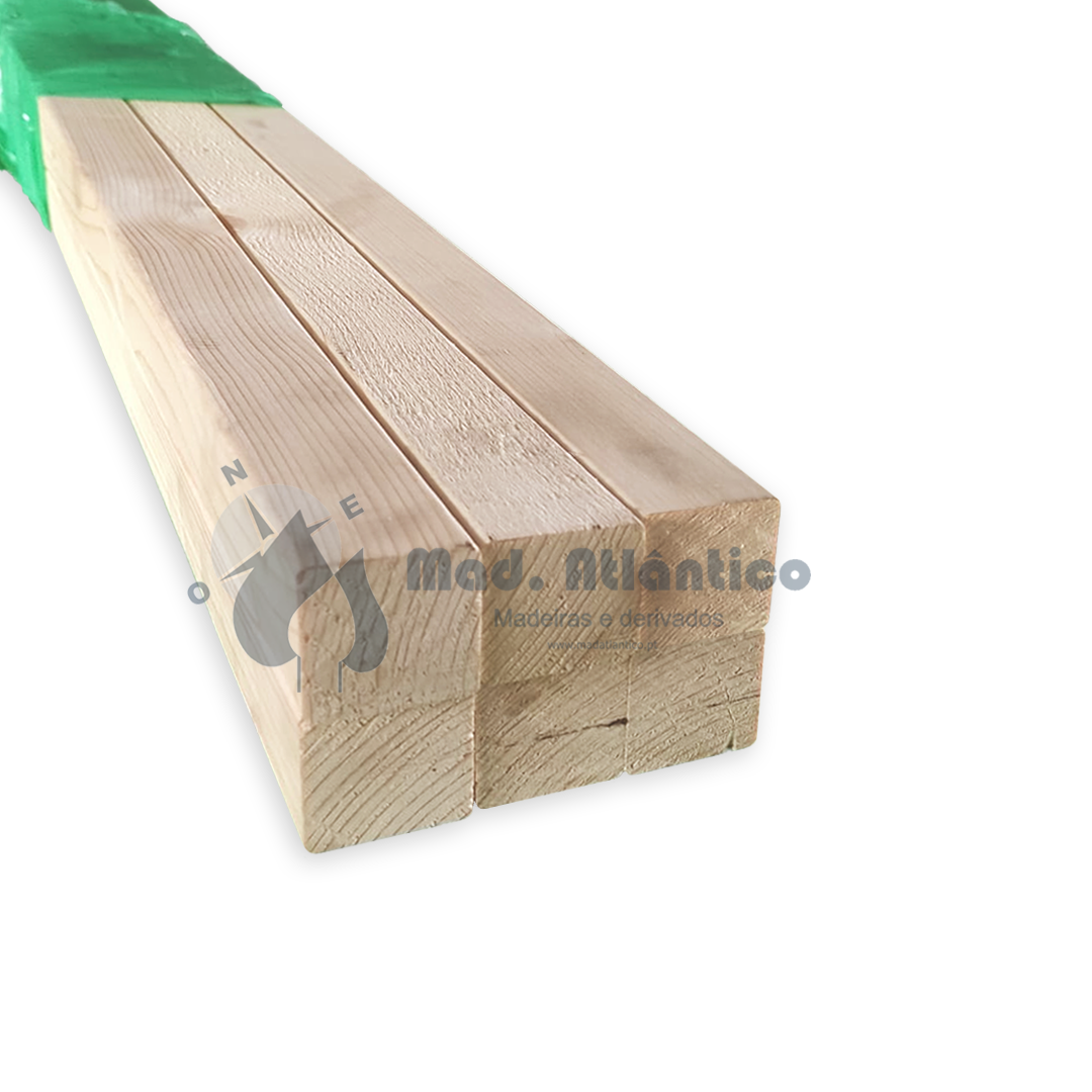 Ripa casquinha branca aparelhada S4S 3600 x 39 x 39mm (6 peças)