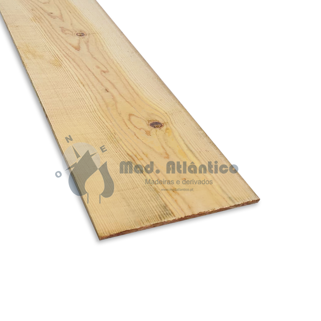 Tábua Pinho Tosco Tapa Po Natural 2600 x 200 x 13mm