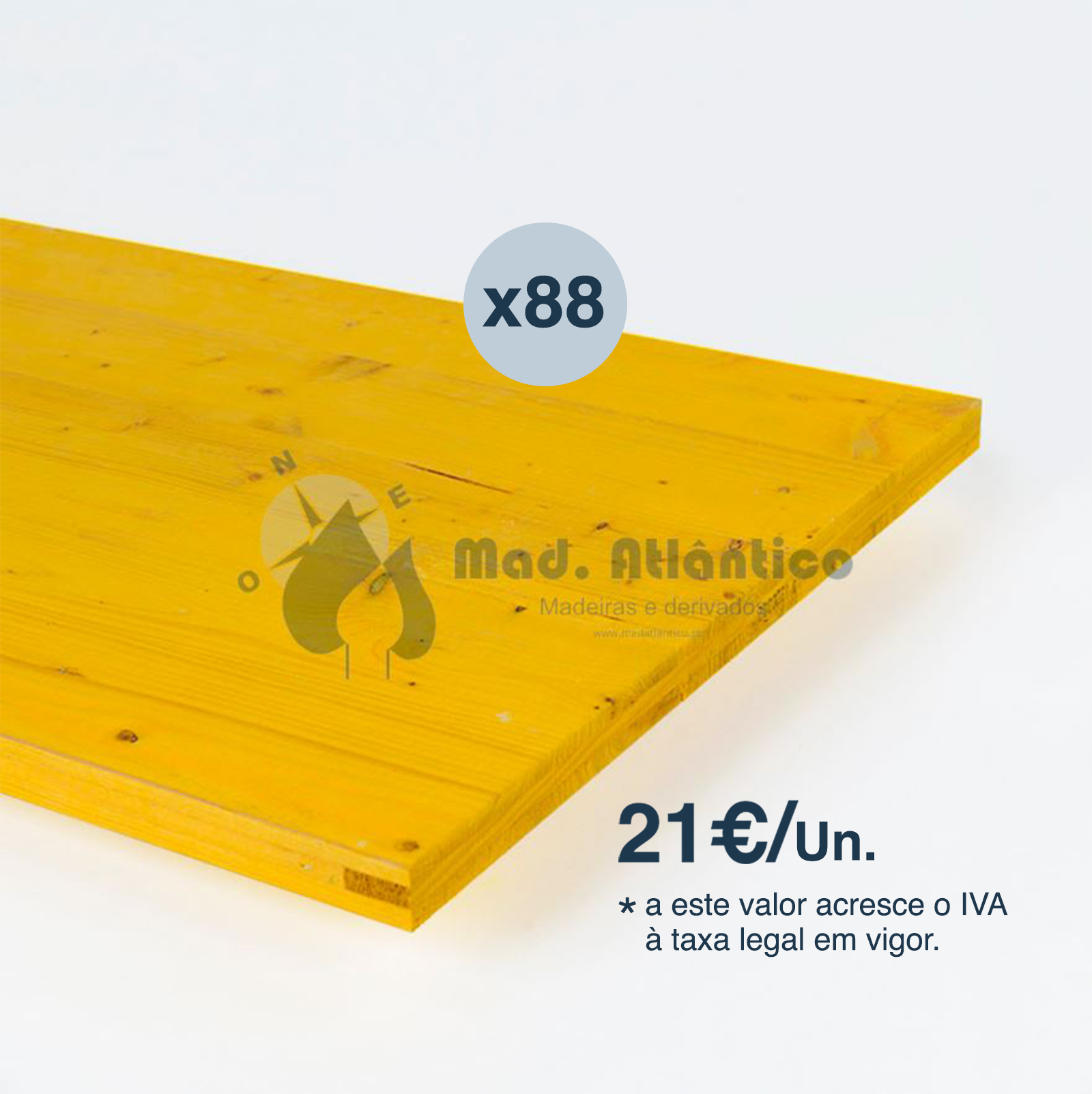 Painel Tricapa Cofragem 2000 x 500mm (Palete 88pcs)