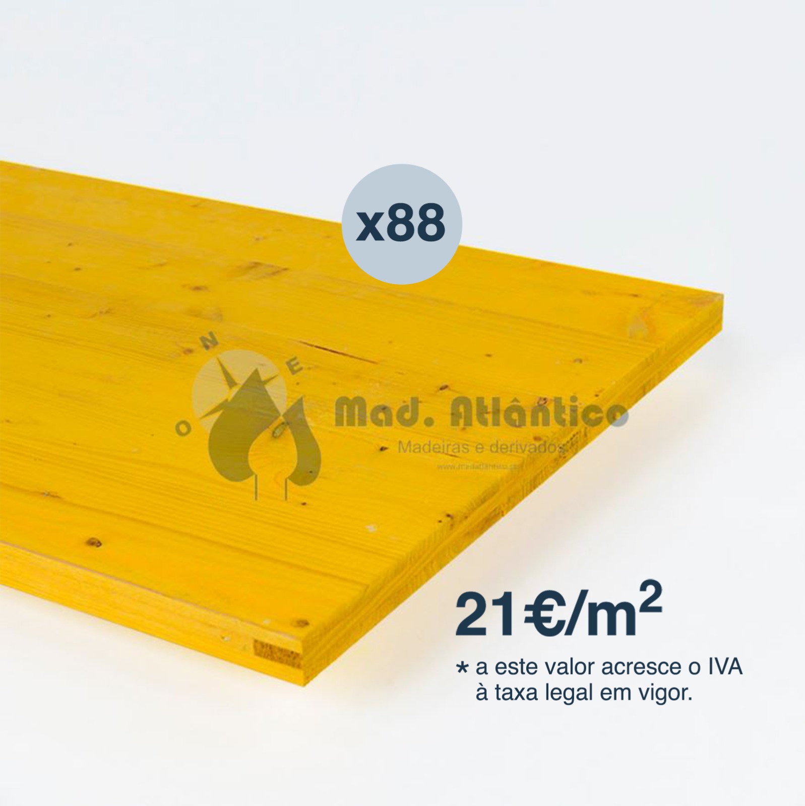 Painel Tricapa Cofragem 2000 x 500mm (Palete 88pcs)