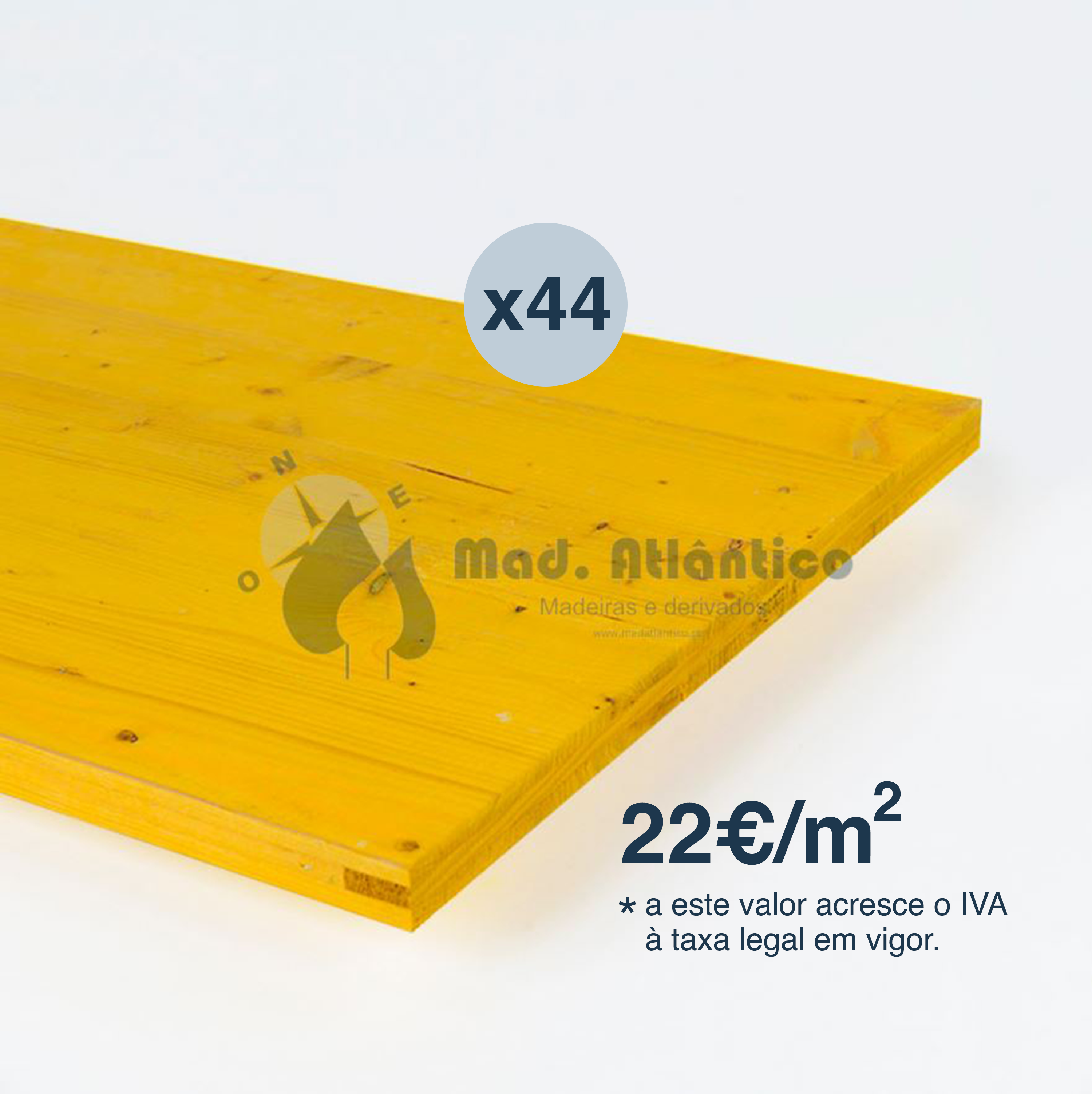 Painel Tricapa Cofragem 2000 x 500mm (Palete 44pcs)