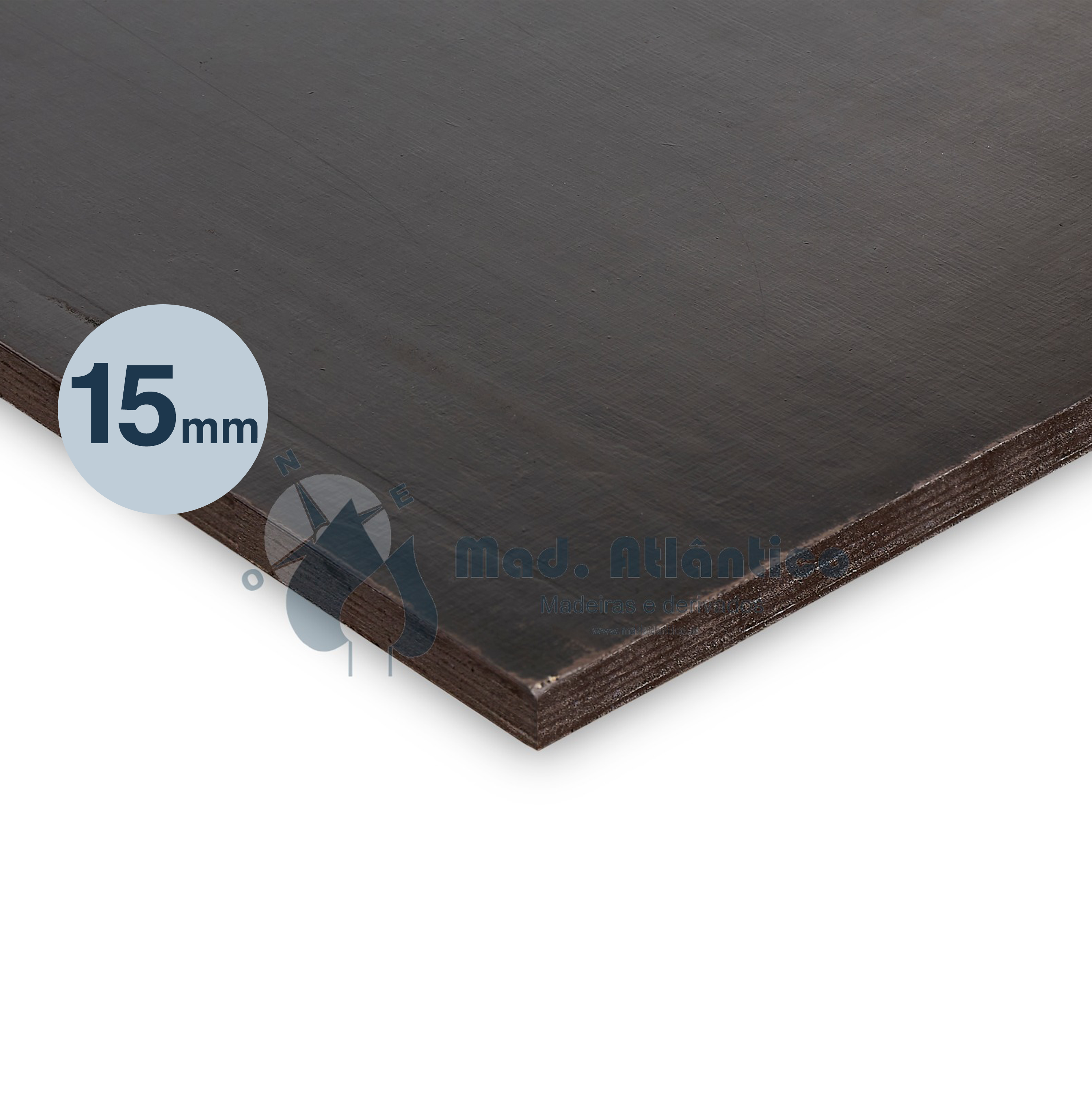 Contraplacado Marítimo Liso Atlântico Film Plus ( 2500 x 1250 x 15mm )