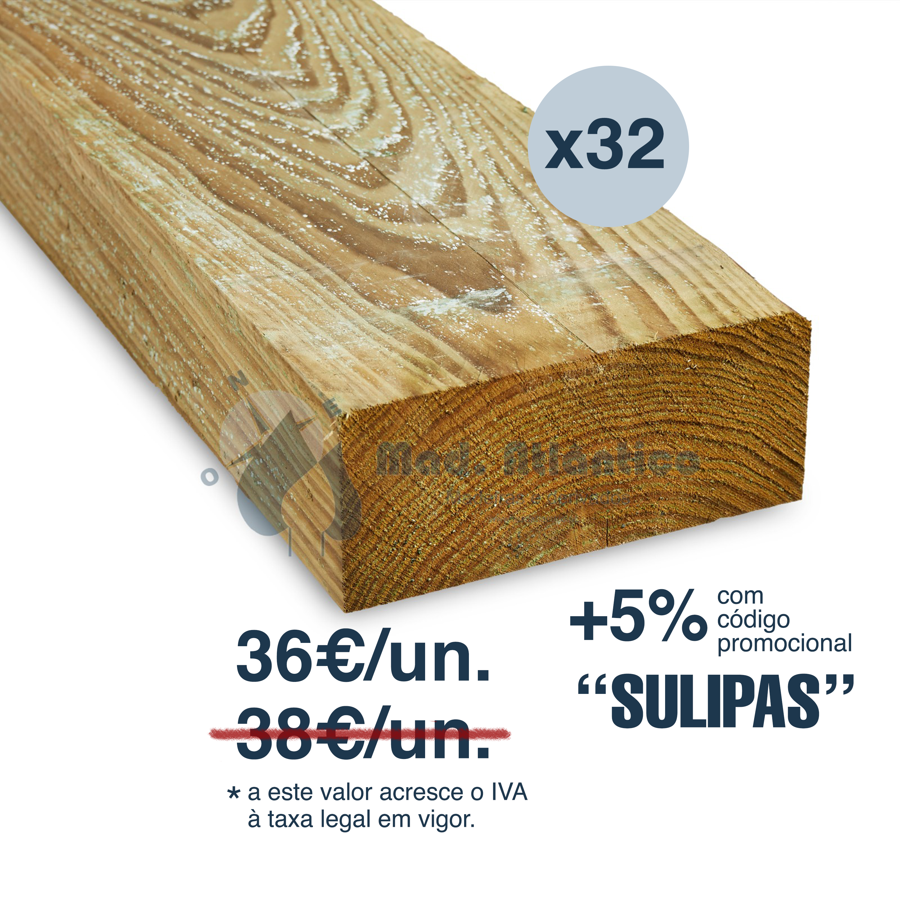 Sulipa Tratada Ecologica 3,00m x 24 x 10cm (32 peças)