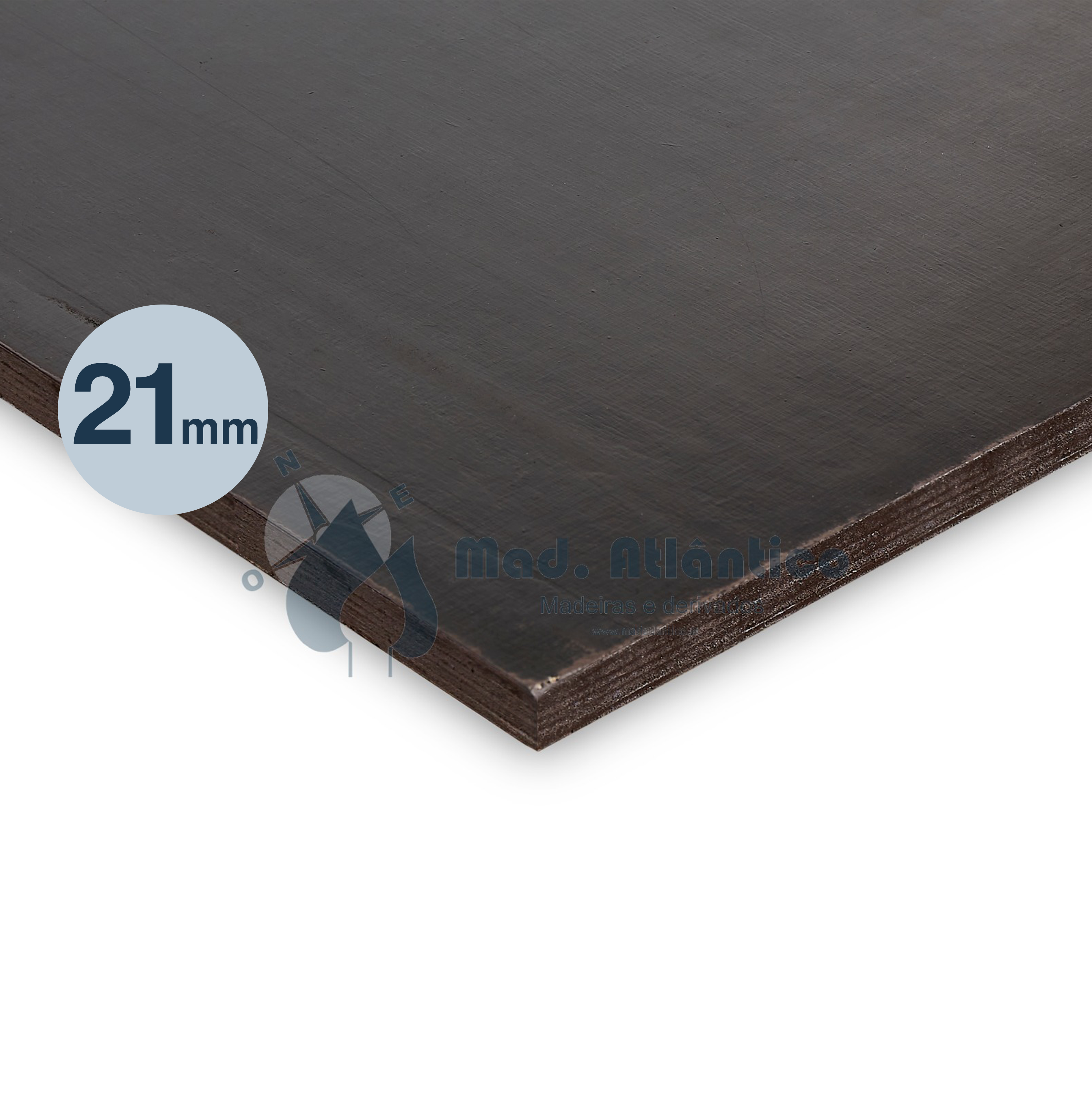 Contraplacado Marítimo Liso Atlântico Film Plus ( 2500 x 1250 x 21mm )